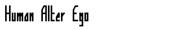 Human Alter Ego font preview